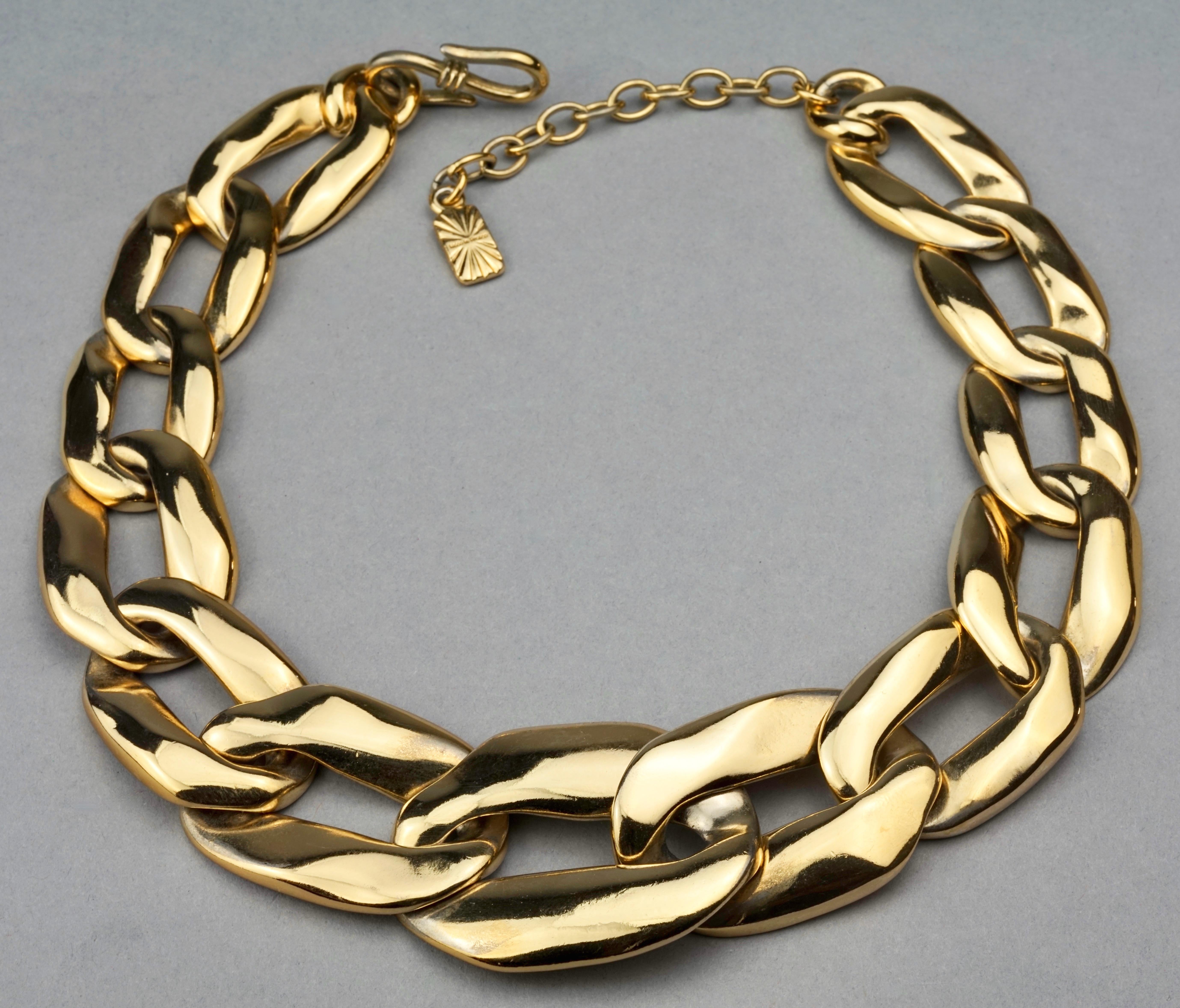 Women's Vintage YVES SAINT LAURENT Ysl by Robert Goossens Chunky Chain Links Necklace
