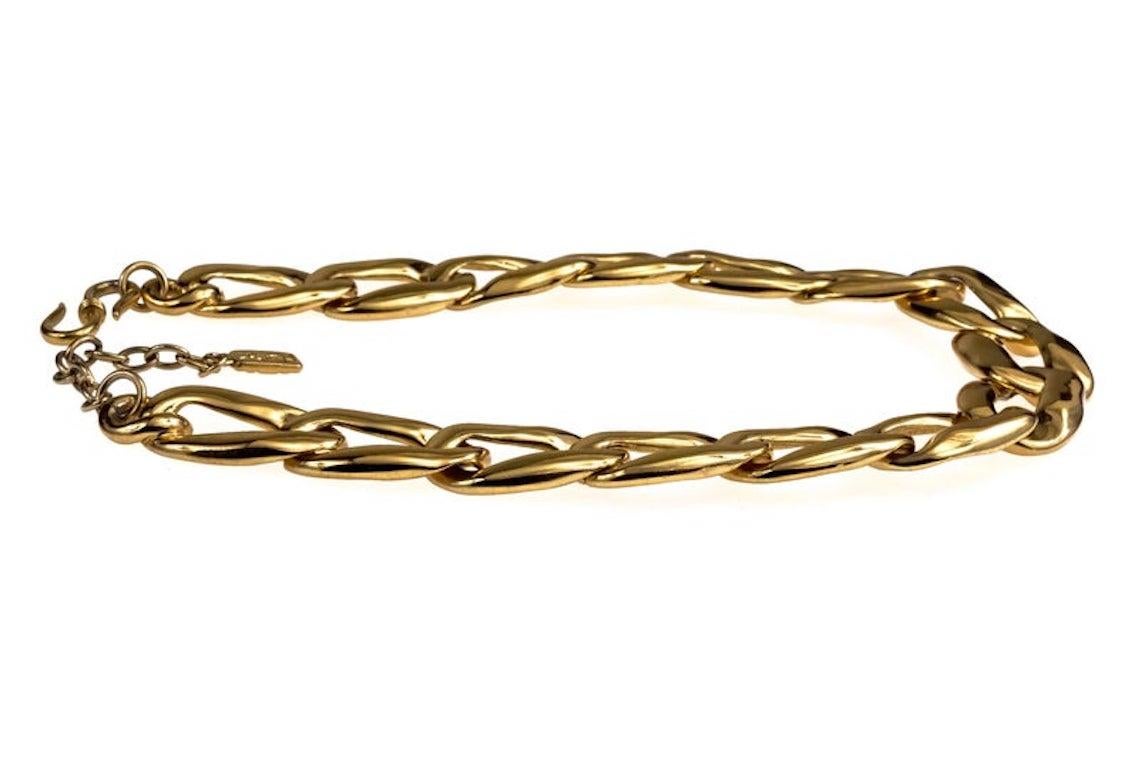 ysl gold chain necklace