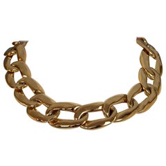 Vintage YVES SAINT LAURENT Ysl by Robert Goossens Chunky Chain Necklace