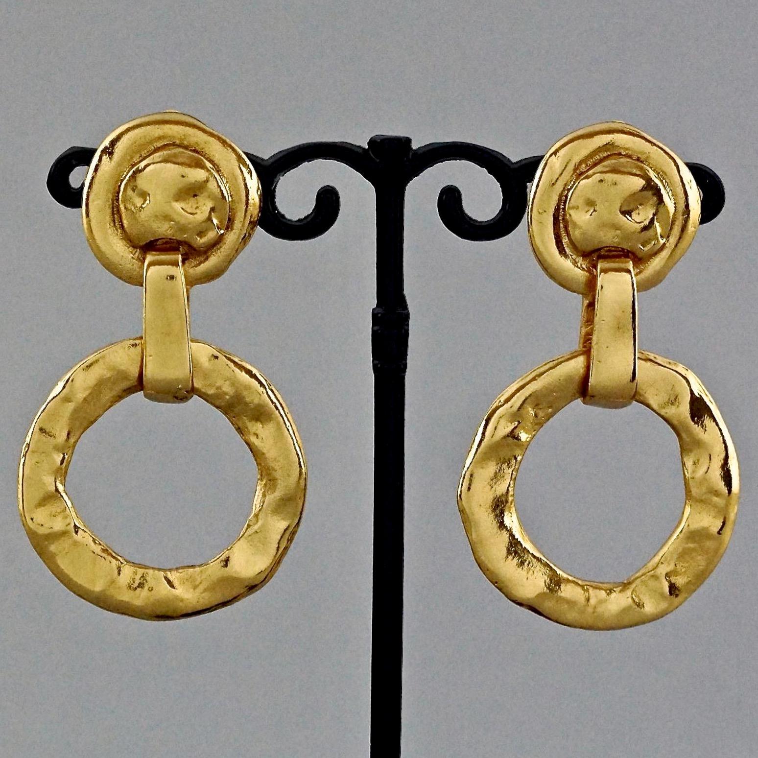 ysl gold hoop earrings