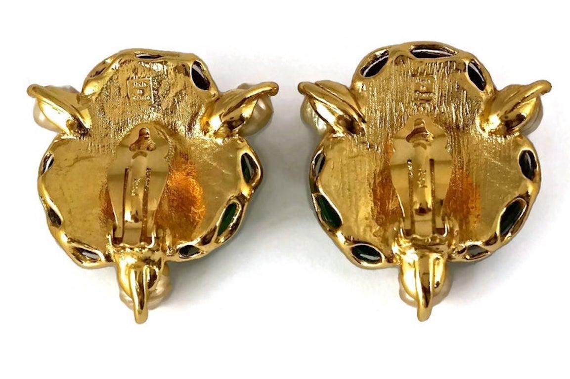 Vintage YVES SAINT LAURENT Ysl by Robert Goossens Gripoix Pearl Earrings 4