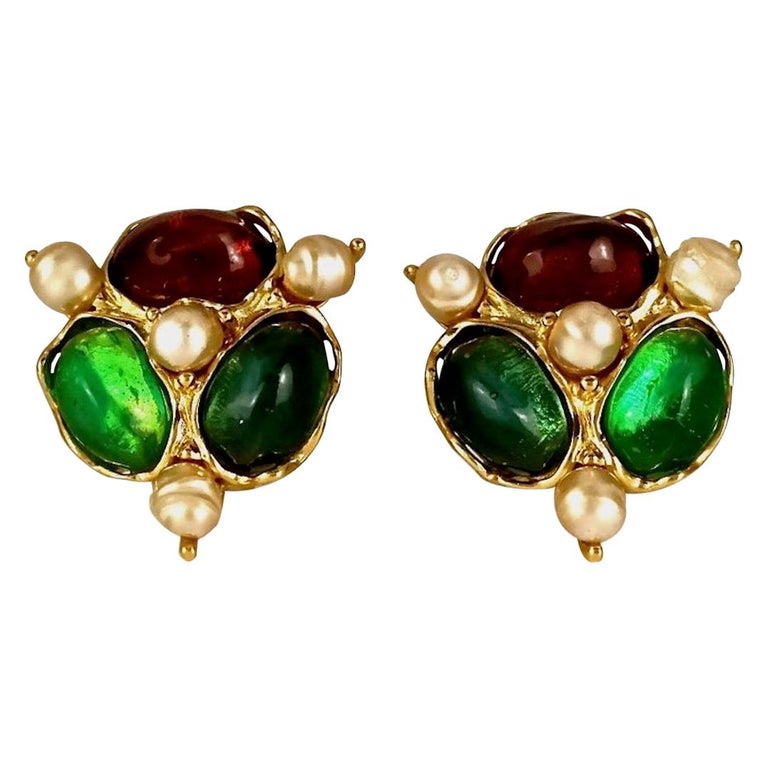 Vintage ysl earrings clearance