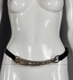 Vintage YVES SAINT LAURENT Ysl by Tom Ford Mombasa Gilt Horn Belt