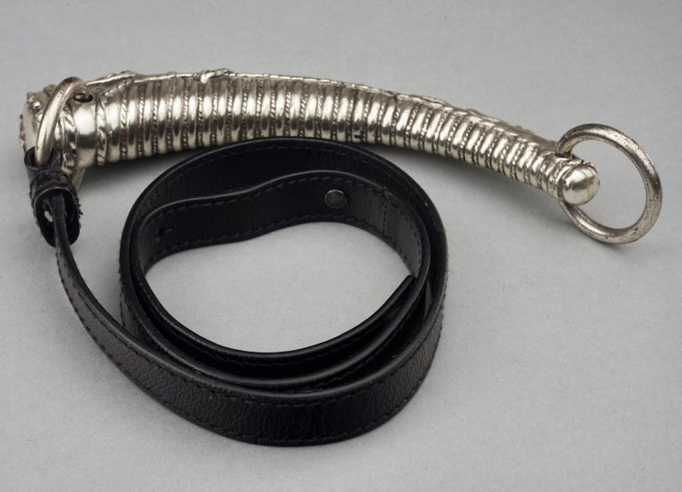 Vintage YVES SAINT LAURENT Ysl by Tom Ford Mombasa Gilt Horn Belt