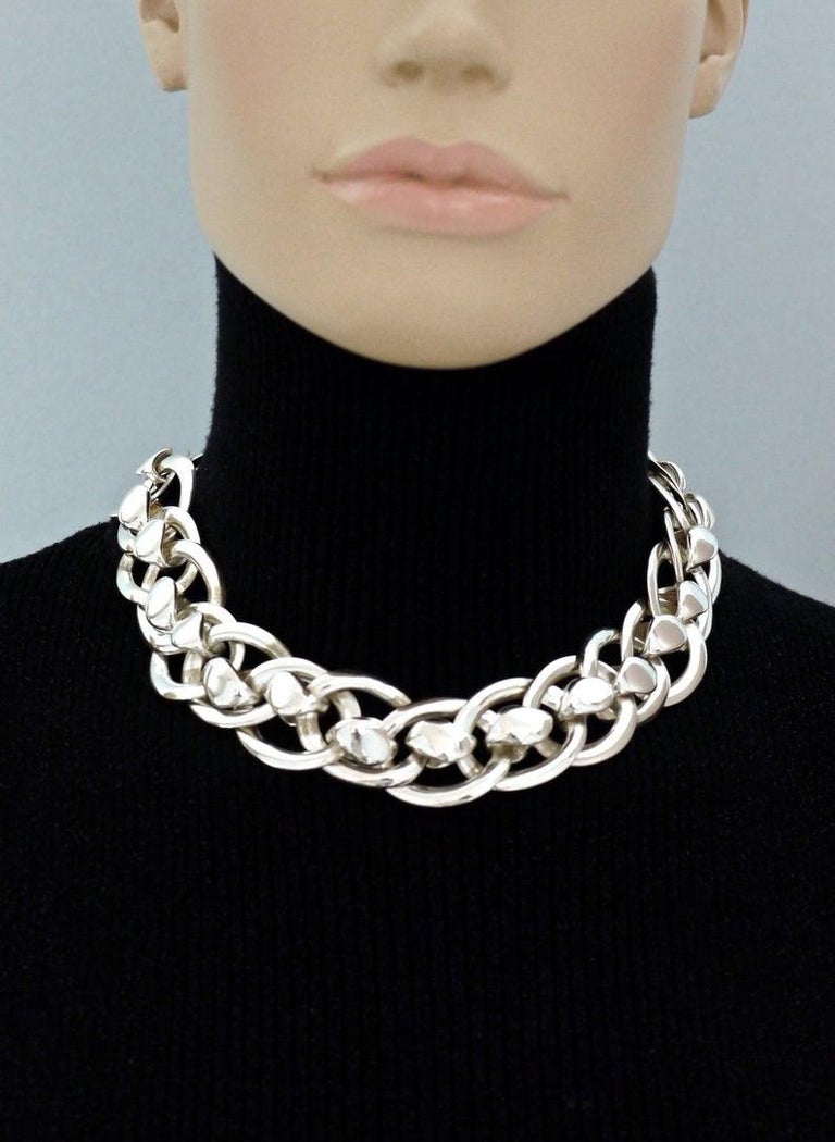 Ysl necklace silver