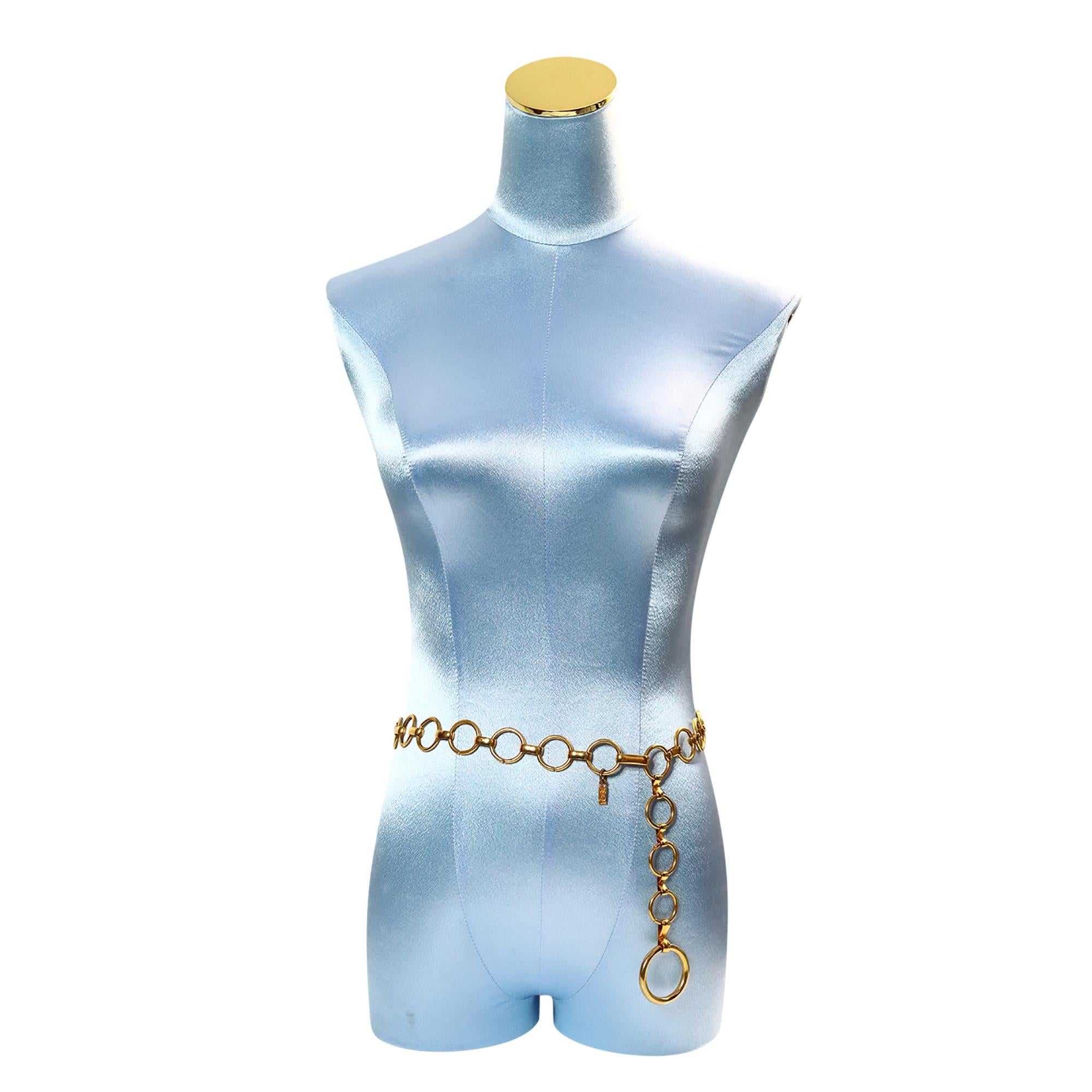Vintage Yves Saint Laurent YSL Dangling Chain Gürtel für Damen oder Herren im Angebot