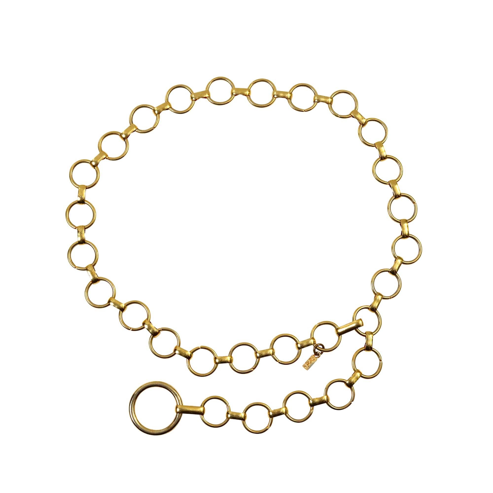 Vintage Yves Saint Laurent YSL Dangling Chain Gürtel im Angebot 1