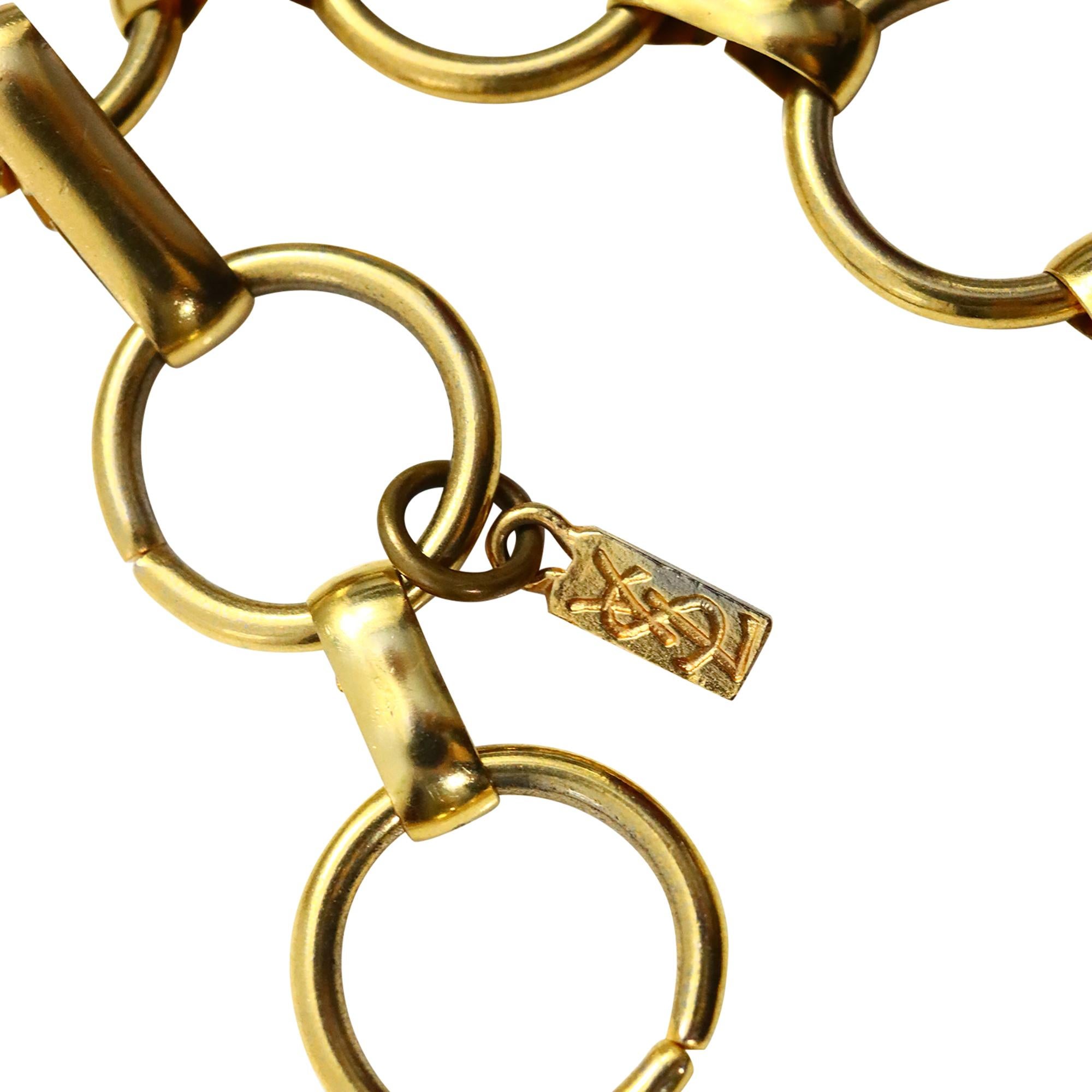 Vintage Yves Saint Laurent YSL Dangling Chain Gürtel im Angebot 3