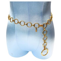 Vintage Yves Saint Laurent YSL Dangling Chain Belt Circa 1970s