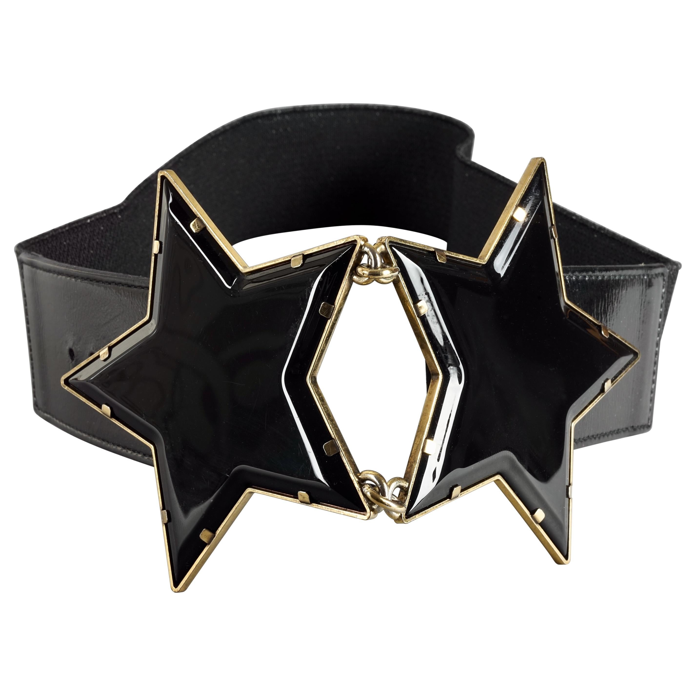 MCM Black Visetos Monogram Belt With Gold-Plated Logo Laurel Buckle Size S  For Sale at 1stDibs