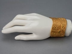 Vintage YVES SAINT LAURENT Ysl Ethnic Cuff Bracelet