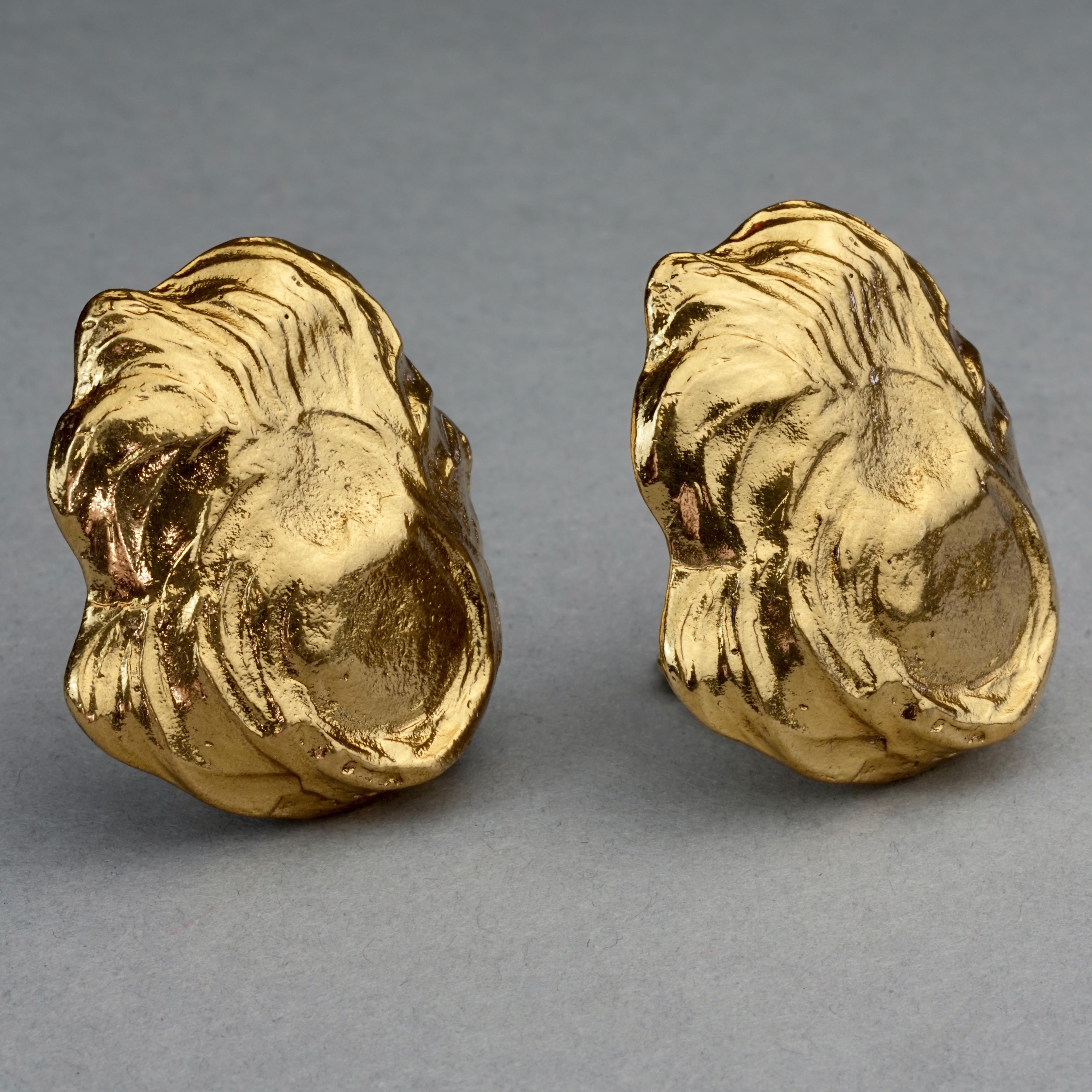 Women's Vintage YVES SAINT LAURENT Ysl Free Form Earrings For Sale