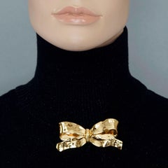 Vintage YVES SAINT LAURENT Ysl French Bow Brooch