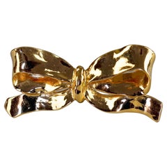Vintage YVES SAINT LAURENT Ysl French Bow Brooch