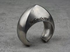 Bracciale vintage Yves Saint Laurent Ysl Futuristico Asimmetrico