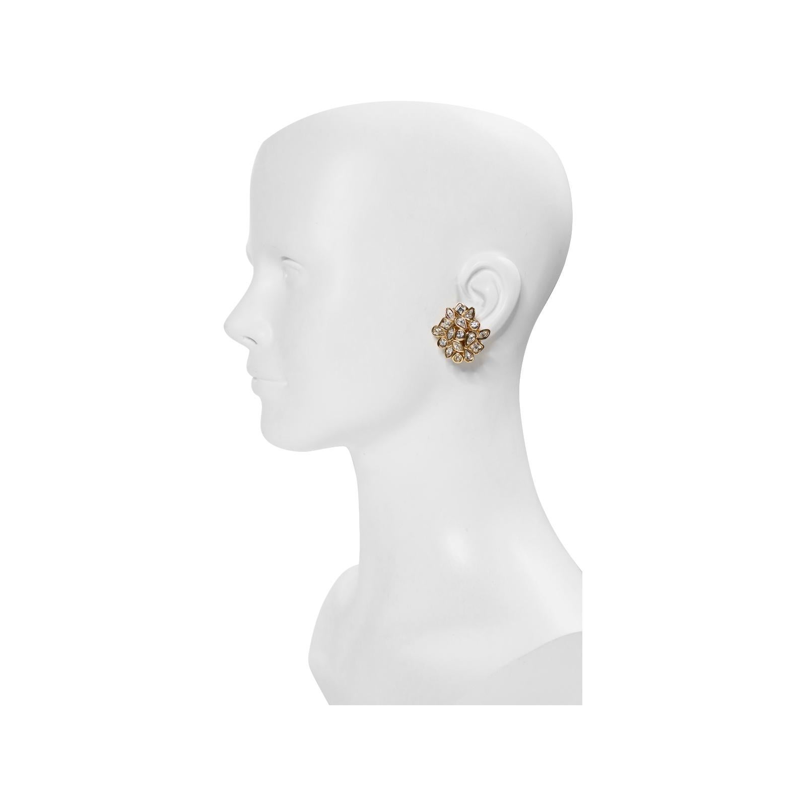 ysl crystal earrings