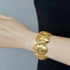 Vintage YVES SAINT LAURENT Ysl Honeycomb Link Bracelet