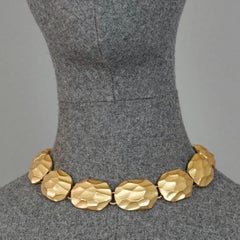 Vintage YVES SAINT LAURENT Ysl Honeycomb Link Necklace