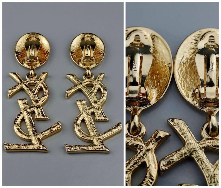 Ysl dangle earrings clearance