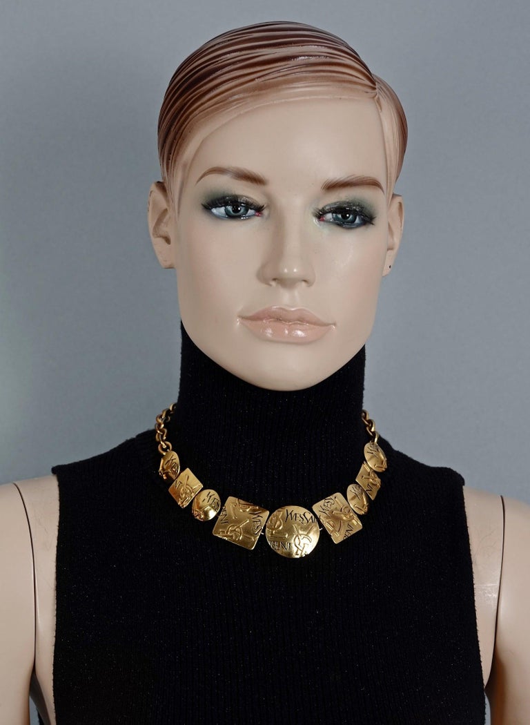 Ysl letter necklace clearance