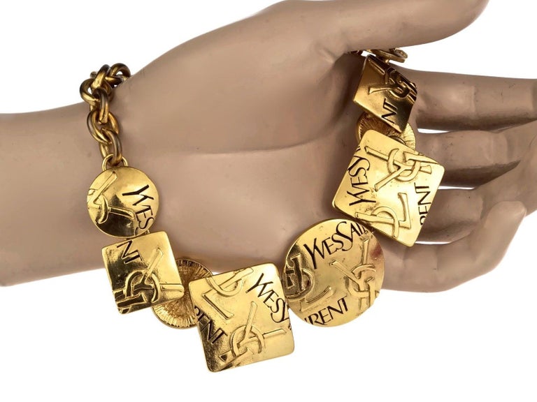 Ysl letter necklace clearance