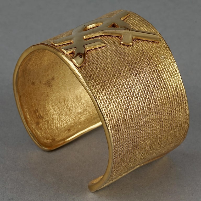 ysl logo cuff
