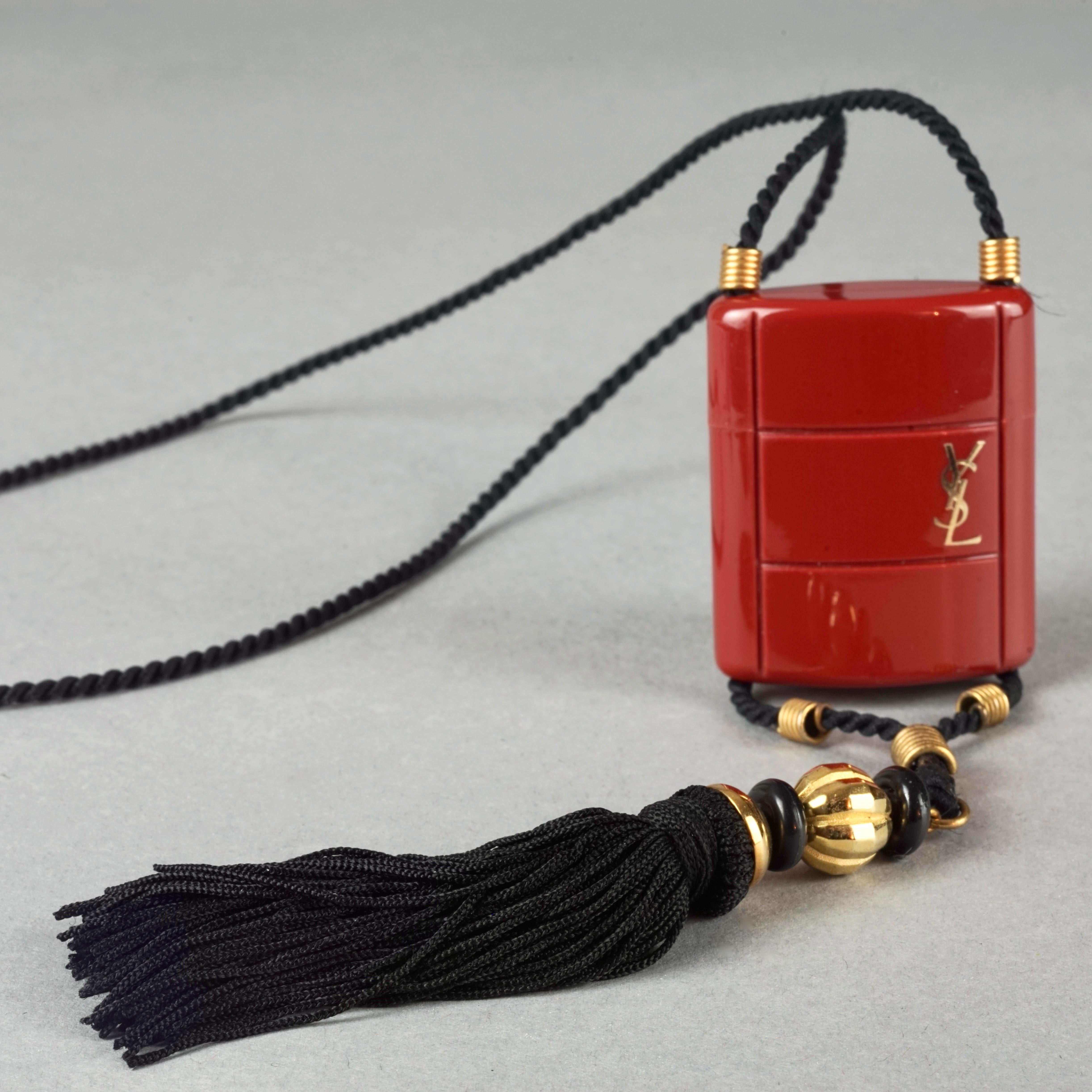 Women's Vintage YVES SAINT LAURENT Ysl Opium Perfume Tassel Necklace