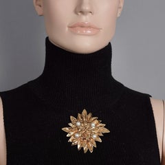 Vintage YVES SAINT LAURENT Ysl Pearl Flower Brooch