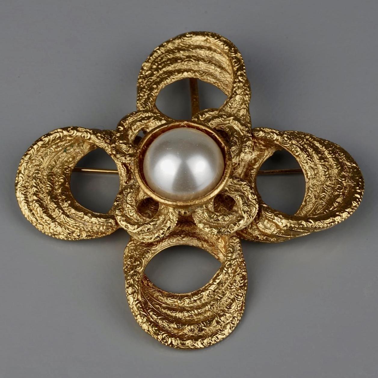 ysl brooch silver