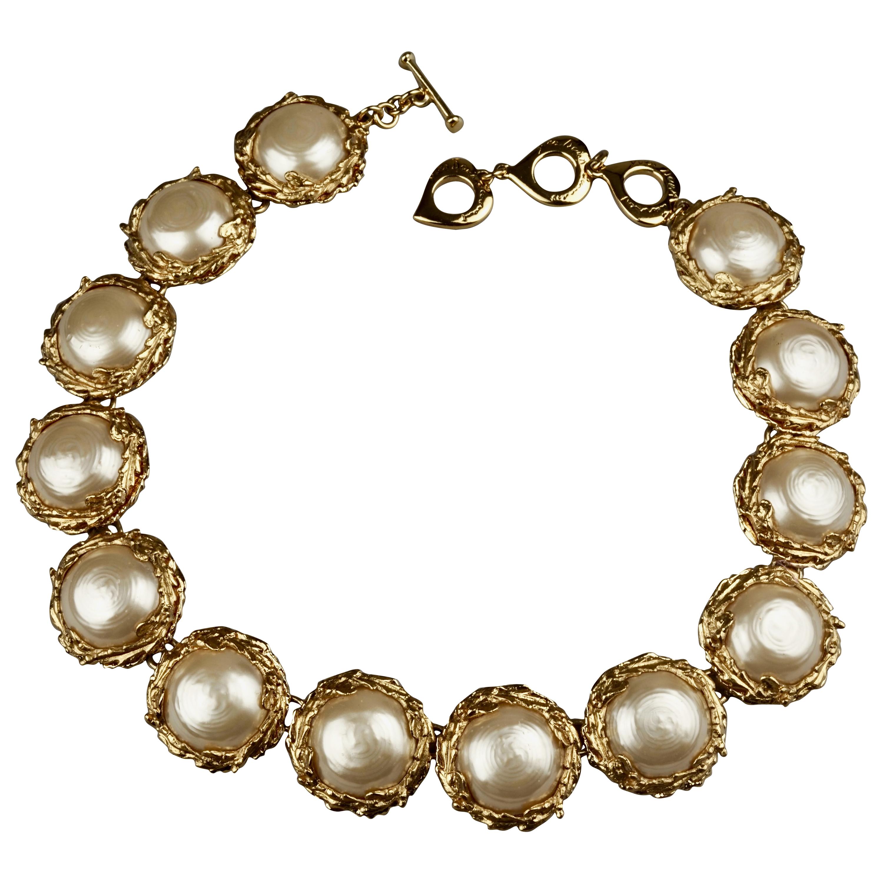 Vintage YVES SAINT LAURENT Ysl Pearl 