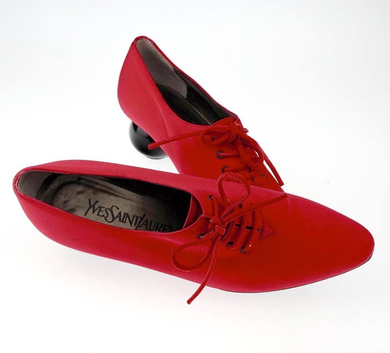 ysl heels red