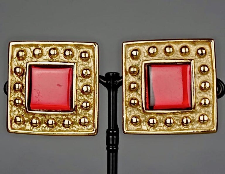 ysl stud earrings