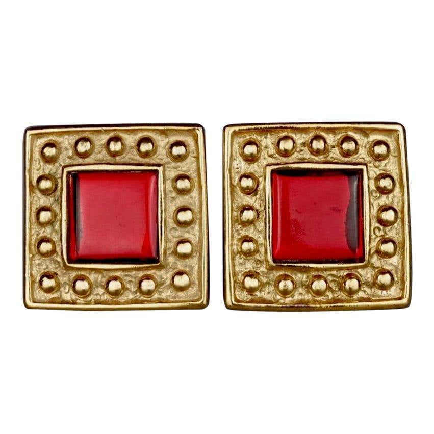 Ysl stud earrings Clearance