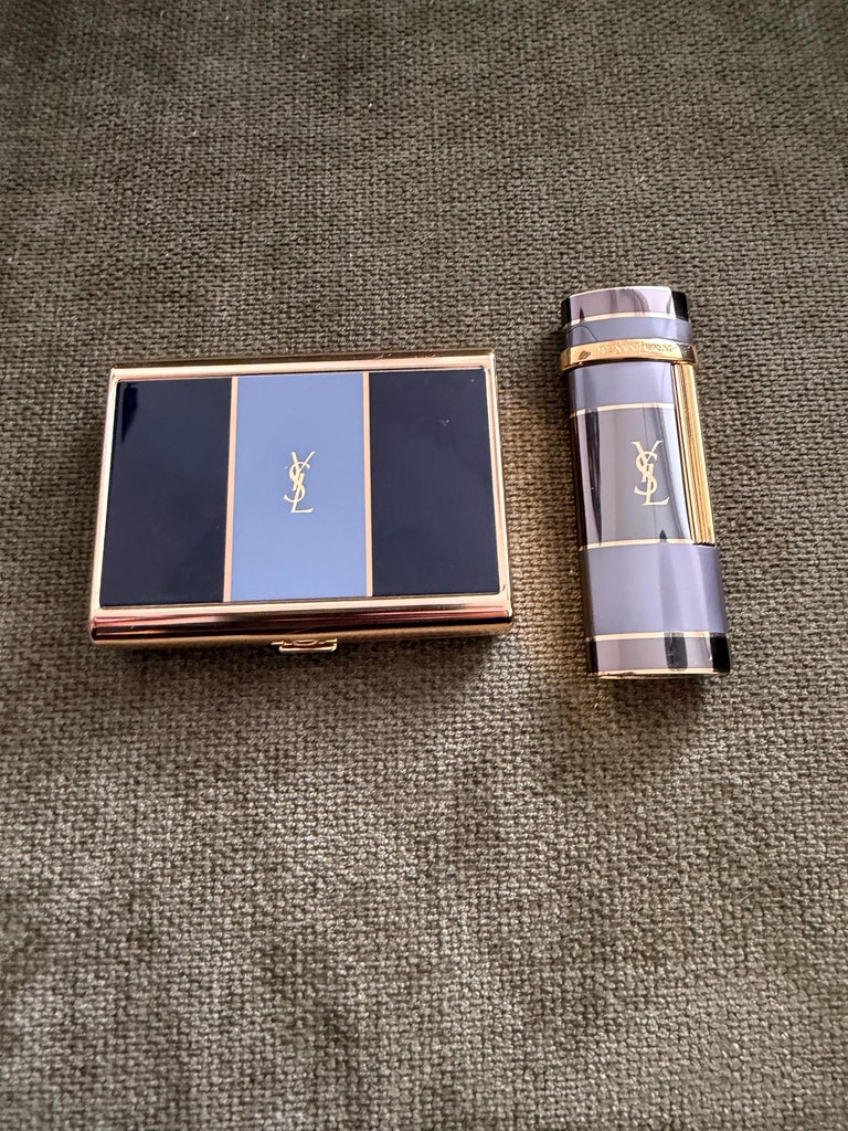 cigarette ysl Yves Saint Laurent Ritz 100's Cigarettes Hard Box Pack of Smokes R.J. Reynolds 1980's Second Hand Saint Laurent Smoking
