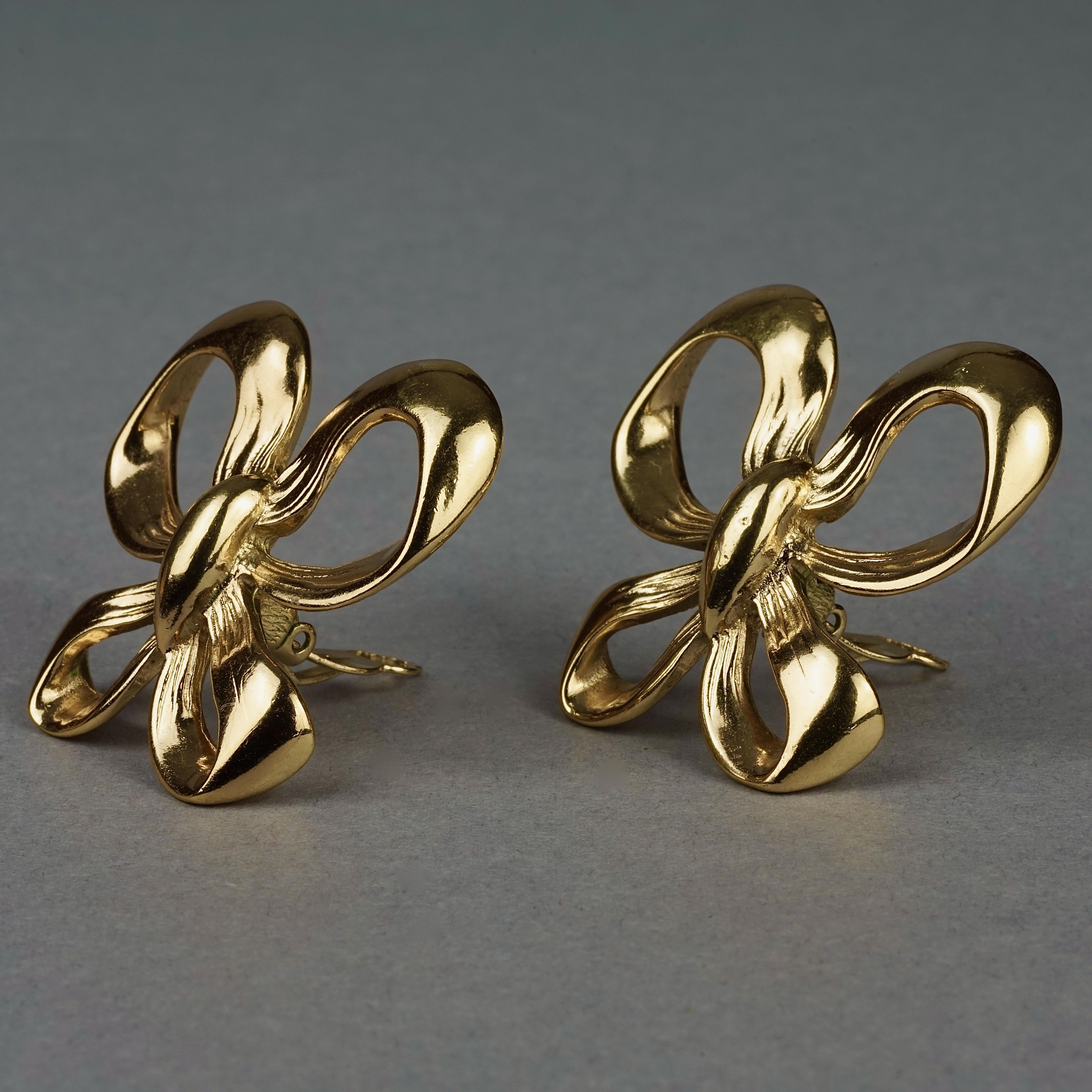 ysl silver earrings