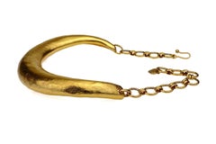 Vintage YVES SAINT LAURENT Ysl Rigid Choker Necklace
