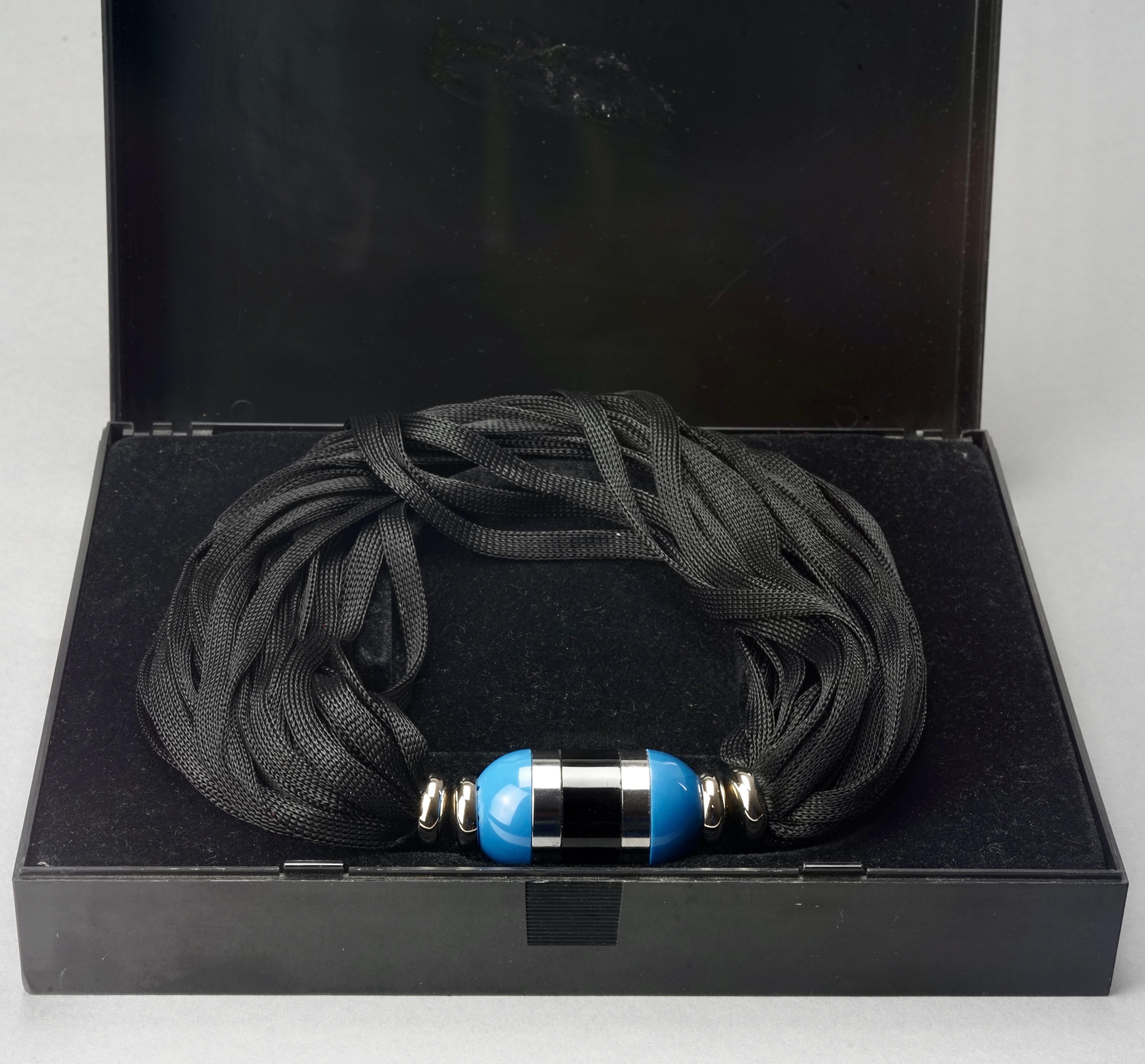 Vintage YVES SAINT LAURENT Ysl Rive Gauche Perfume Capsule Choker Necklace For Sale 5