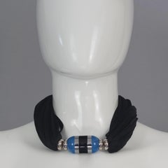 Vintage YVES SAINT LAURENT Ysl Rive Gauche Perfume Capsule Choker Necklace