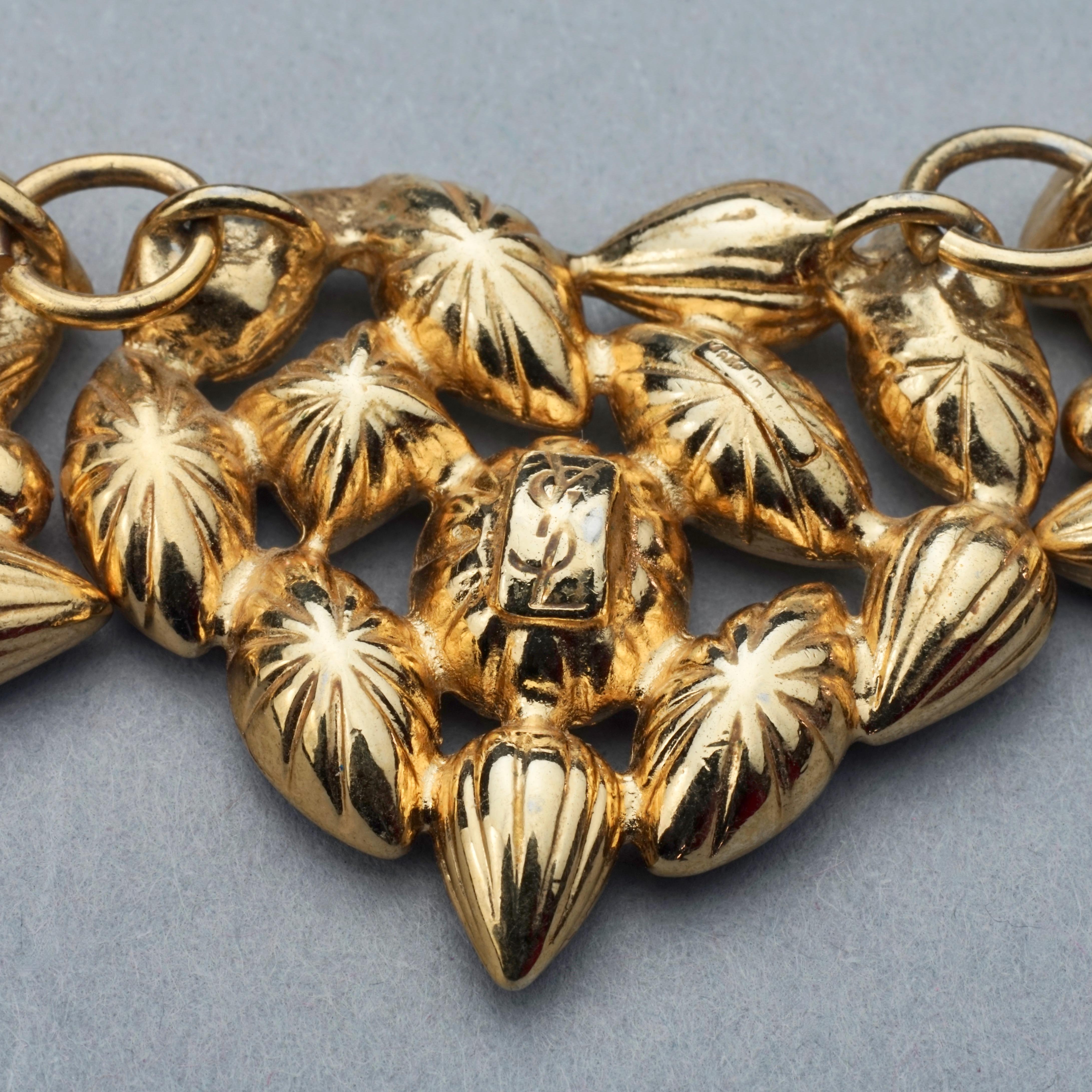 Vintage YVES SAINT LAURENT Ysl Robert Goossens Crystal Heart Necklace For Sale 5