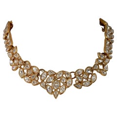 Vintage YVES SAINT LAURENT Ysl Robert Goossens Crystal Heart Necklace