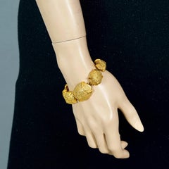 Vintage YVES SAINT LAURENT Ysl Robert Goossens Nugget Link Bracelet