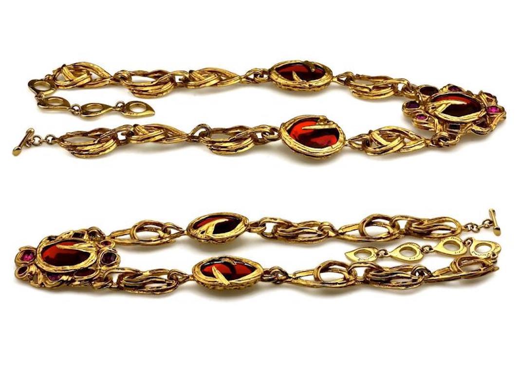 ysl flower necklace