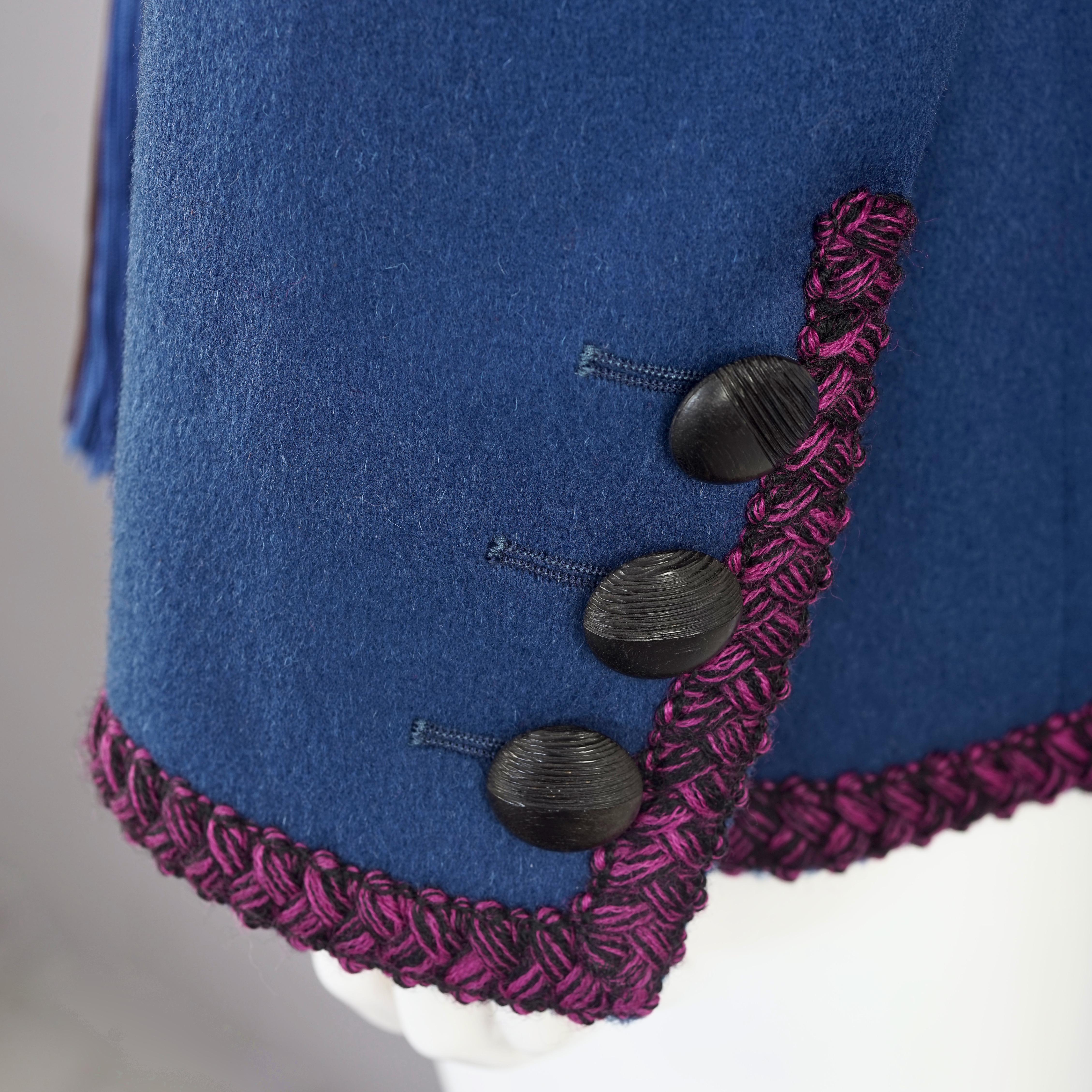 Vintage YVES SAINT LAURENT Ysl Russian Passementerie Tassel Jacket 3