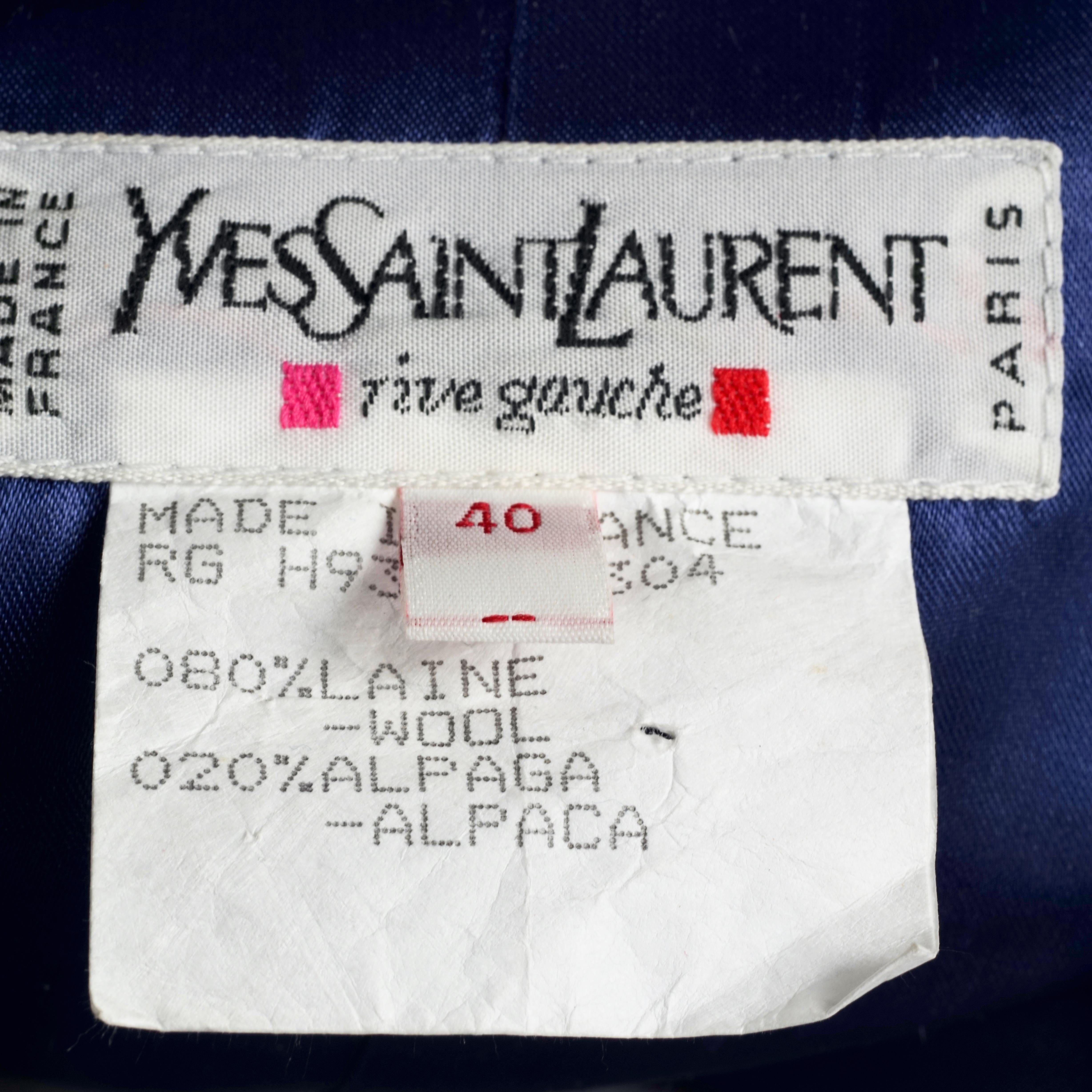 Vintage YVES SAINT LAURENT Ysl Russian Passementerie Tassel Jacket 4