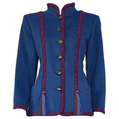 Vintage YVES SAINT LAURENT Ysl Russian Passementerie Tassel Jacket