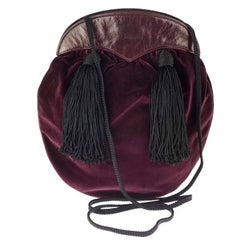Vintage YVES SAINT LAURENT Ysl Velvet Tassel Russian Collection Bag