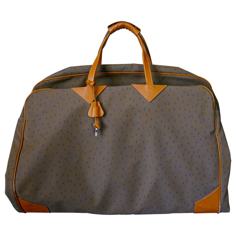 Vintage Yves St Laurent Monogram Garment Carrier Bag, Hanging Cabin Case  For Sale at 1stDibs