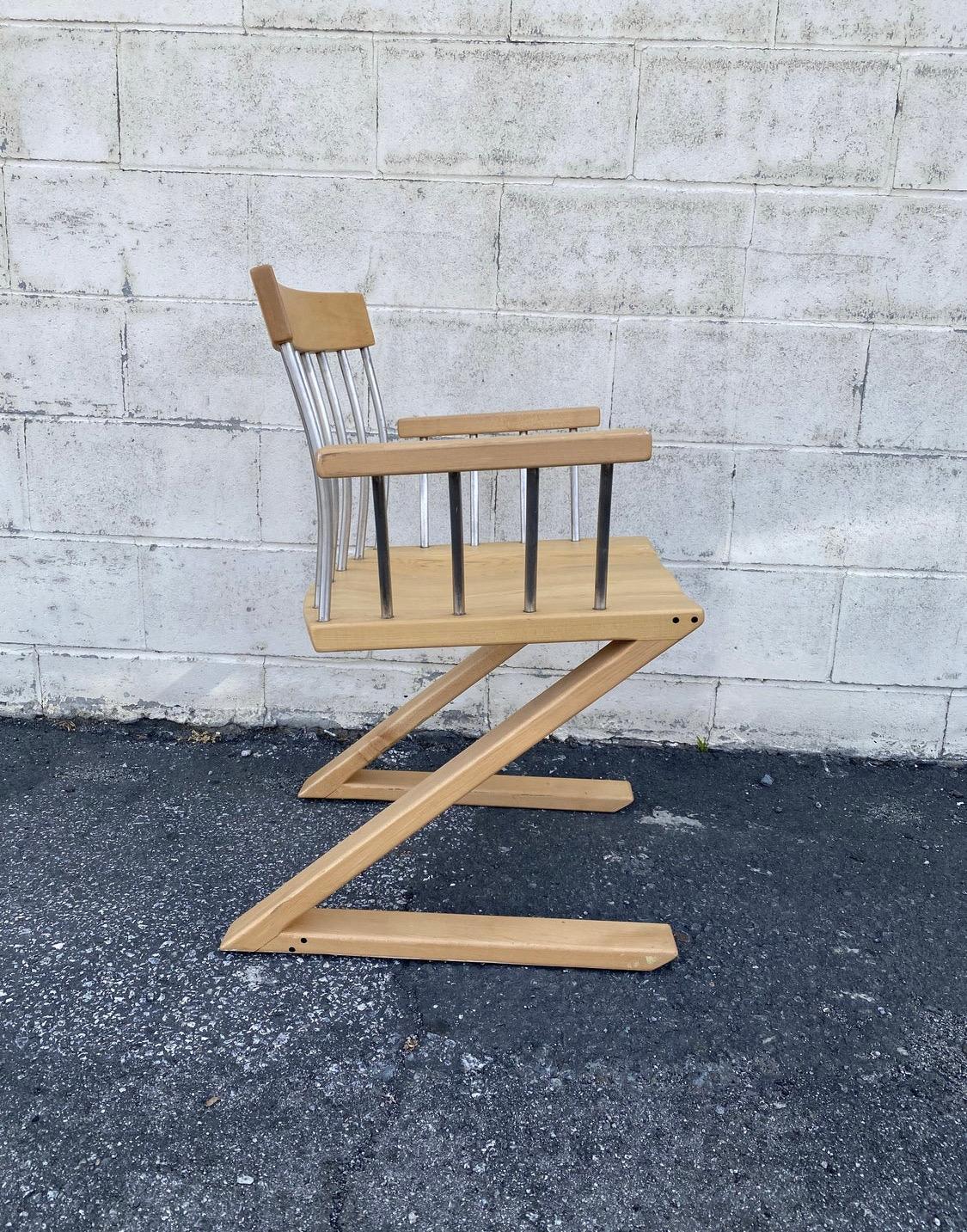 Modern Vintage Z Model Side Chair For Sale