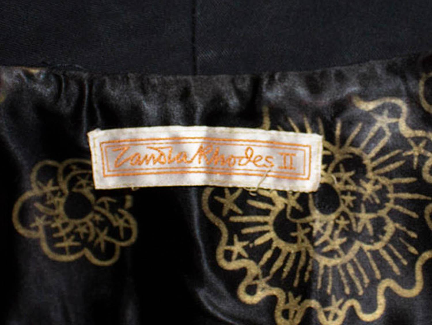 Zandra Rhodes Vintage Mantelkleid Damen im Angebot