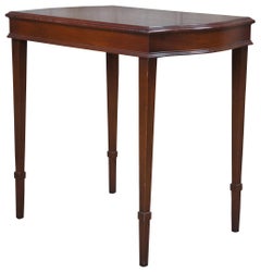 Vintage Zangerle & Peterson Sheraton Style Mahogany Side Accent Table Chicago